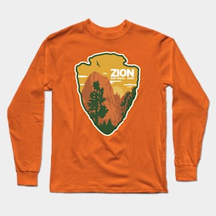 Utah Zion National Park Retro Vintage Design Long Sleeve T-Shirt